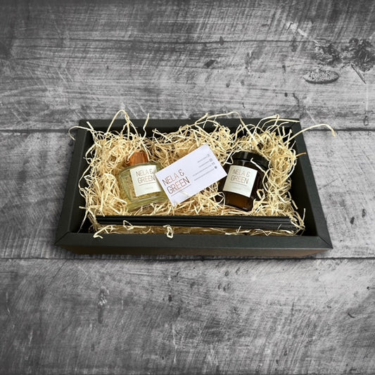 Gift Box with Reed Diffuser & Regular Candle